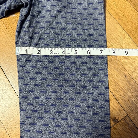 Ledbury Mens Grey with Blue Rectangle Pattern Long Sleeve Button Down Size M - Picture 8 of 8